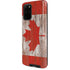 Canadian Flag Dark Wood Galaxy S20 Plus Pro Case